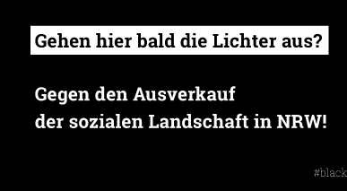 Gehen hier bald die Lichter aus? Kitas beteiligen sich an der "Black Week"